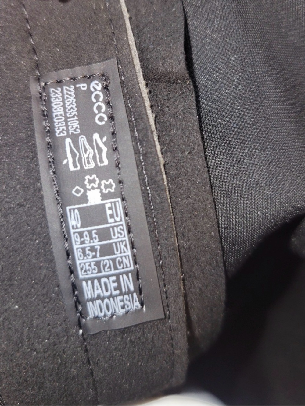 ECCO Black stretchy knee high boots, NWT - Picture 7 of 7